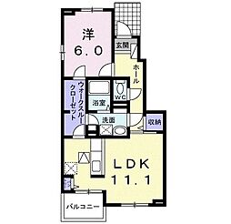 間取図画像 1LDK
