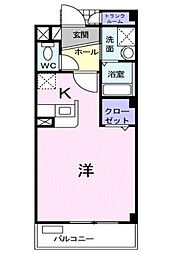 グレイス ワンルームの間取図画像