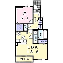 間取図画像 1LDK