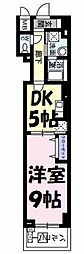 ミッドヴィラレジデンス 1DKの間取図画像