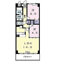 I・SQuare 2LDKの間取図画像