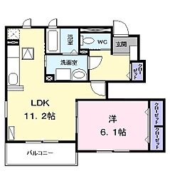 間取図画像 1LDK