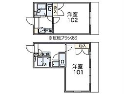 東武伊勢崎線 木崎駅 徒歩28分の賃貸マンション 3階1Kの間取り