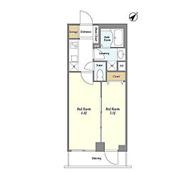 JR山手線 渋谷駅 徒歩10分の賃貸マンション 3階1LDKの間取り