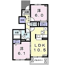 間取図画像 2LDK