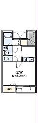 レオネクスト光 1Kの間取図画像