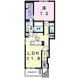 間取図画像 1LDK