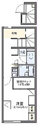 レオパレスさくらい 1Kの間取図画像