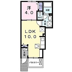 サン・アマルフィ 1LDKの間取図画像