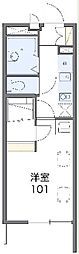 レオパレスゴールデンステージ 1Kの間取図画像