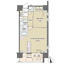 東京メトロ丸ノ内線 西新宿駅 徒歩5分の賃貸マンション 11階1LDKの間取り