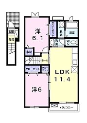 間取図画像 2LDK
