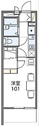 レオパレスリラ大南 1Kの間取図画像