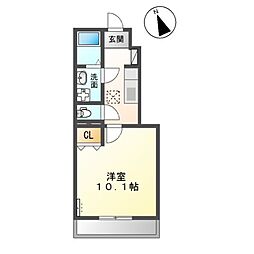 レイクサイド両ケ池3 1Kの間取図画像