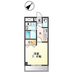 Ｌａ　ｆｅｌｉｃｉｔａ　-ラ・フェリチタ- 3階1Kの間取り