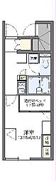 レオパレスさくらい 1Kの間取図画像