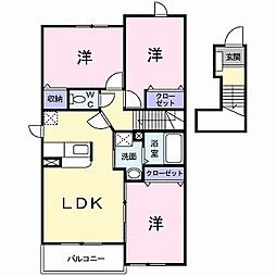 ペイサージュ 3LDKの間取図画像