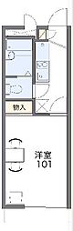レオパレス太陽 1Kの間取図画像