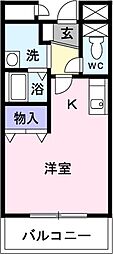 オンブラージュ ワンルームの間取図画像