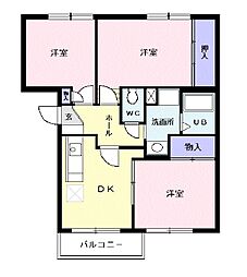 スターブルWAKO 3DKの間取図画像