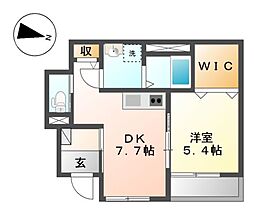 コリーナ本郷台 1階1DKの間取り