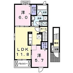 間取図画像 2LDK