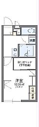 レオパレスリゾート一町縄 1Kの間取図画像