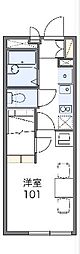 レオパレスナオライ 1Kの間取図画像