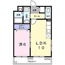 テーラー&ロッヂ 1LDKの間取図画像