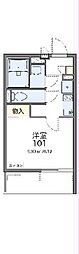 レオネクストGranStella 1Kの間取図画像