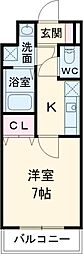 M-グラン新井薬師 1Kの間取図画像
