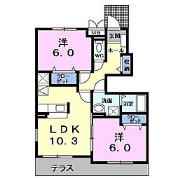 間取図画像 2LDK