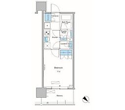 JR埼京線 板橋駅 徒歩8分の賃貸マンション 11階1Kの間取り
