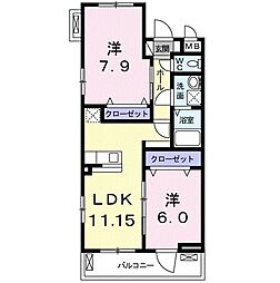間取図画像 2LDK
