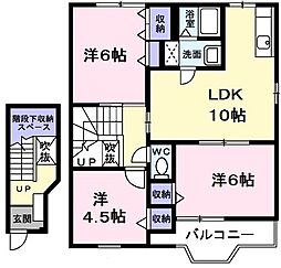 サン・レイク・キュア 3LDKの間取図画像