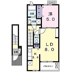 ノイグランツ 1LDKの間取図画像