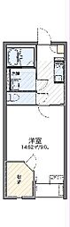 レオネクストエスペランサ 2階1Kの間取り