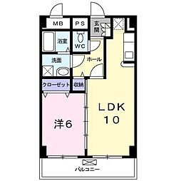 グラース 1LDKの間取図画像