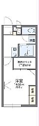 レオパレス桜 1階1Kの間取り