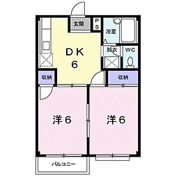 間取図画像 2DK