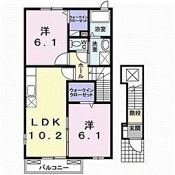 間取図画像 2LDK