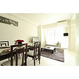 東京メトロ南北線 麻布十番駅 徒歩3分の賃貸マンション 5階2LDKのリビング/ダイニング