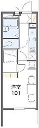 レオパレス新和 1Kの間取図画像