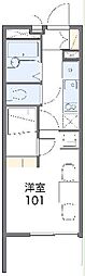 レオパレスヴィクトリア 1Kの間取図画像