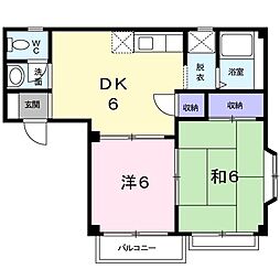 間取図画像 2DK