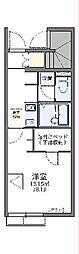 レオネクストグレースkanke 1Kの間取図画像