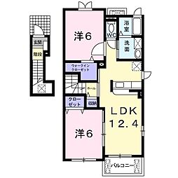 レイクサイド柏の葉壱番館 2LDKの間取図画像