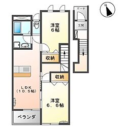 間取図画像 2LDK