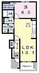 間取図画像 1LDK