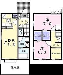 間取図画像 2LDK